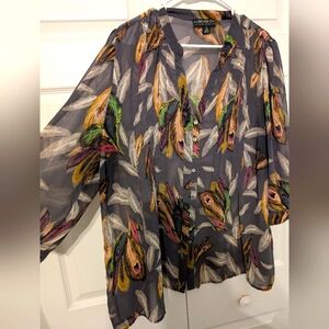 Forever 21 Women's Multicolor Sheer Top